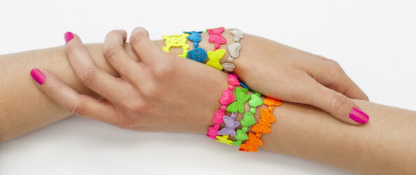Bracciali macramè ricamati personalizzati