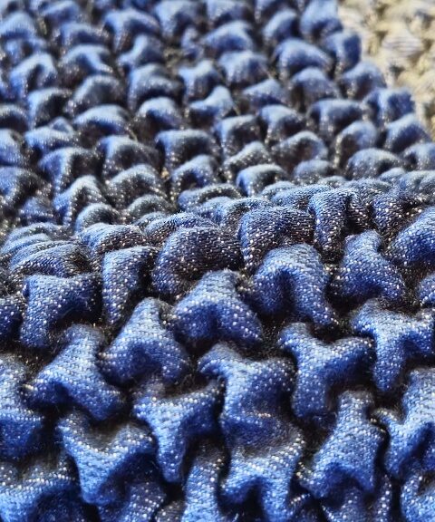 Punto smoke su denim