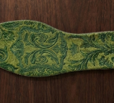 Soletto ricamato verde